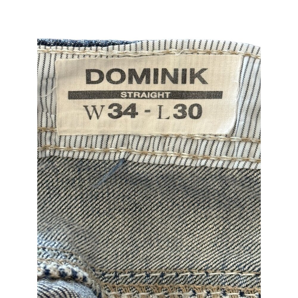 Buffalo David Bitton Mens Size 34x30 Jeans Dominik Straight Blue - Picture 4 of 9